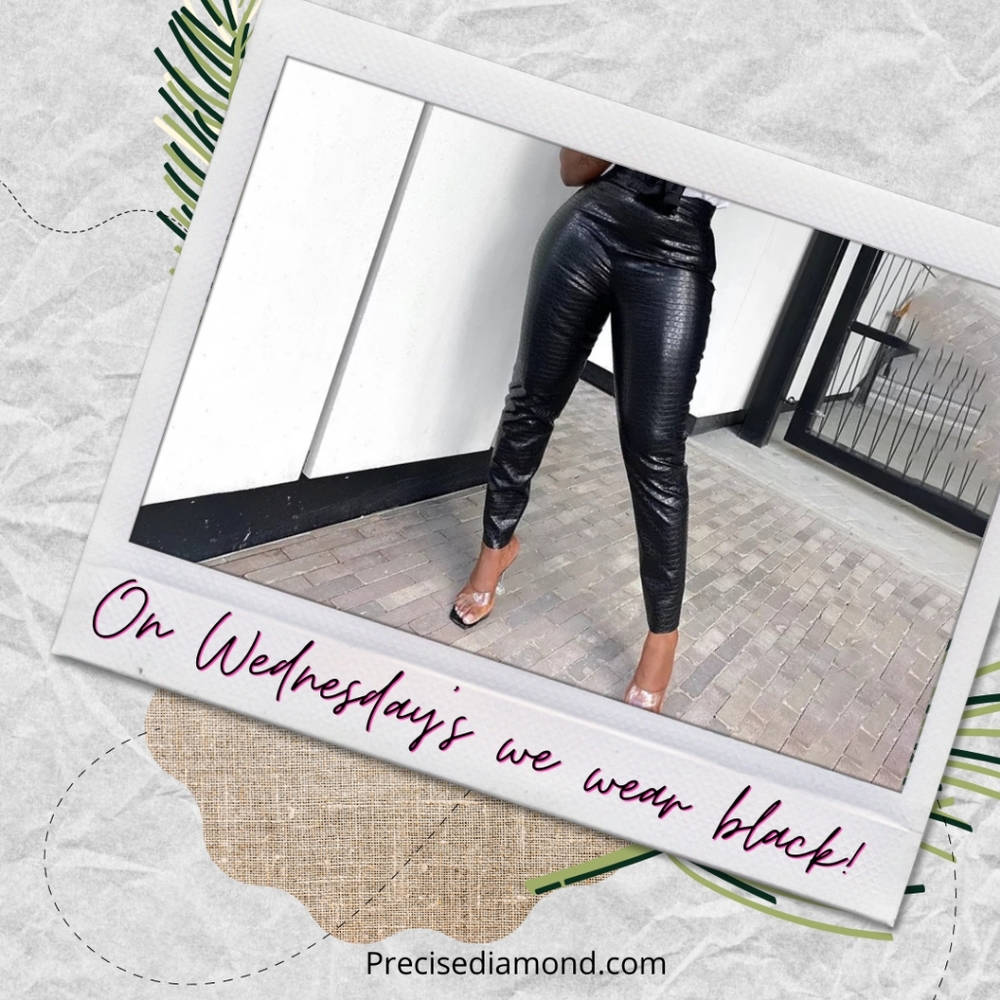High Waist Faux Leather Skinny Cropped Pants